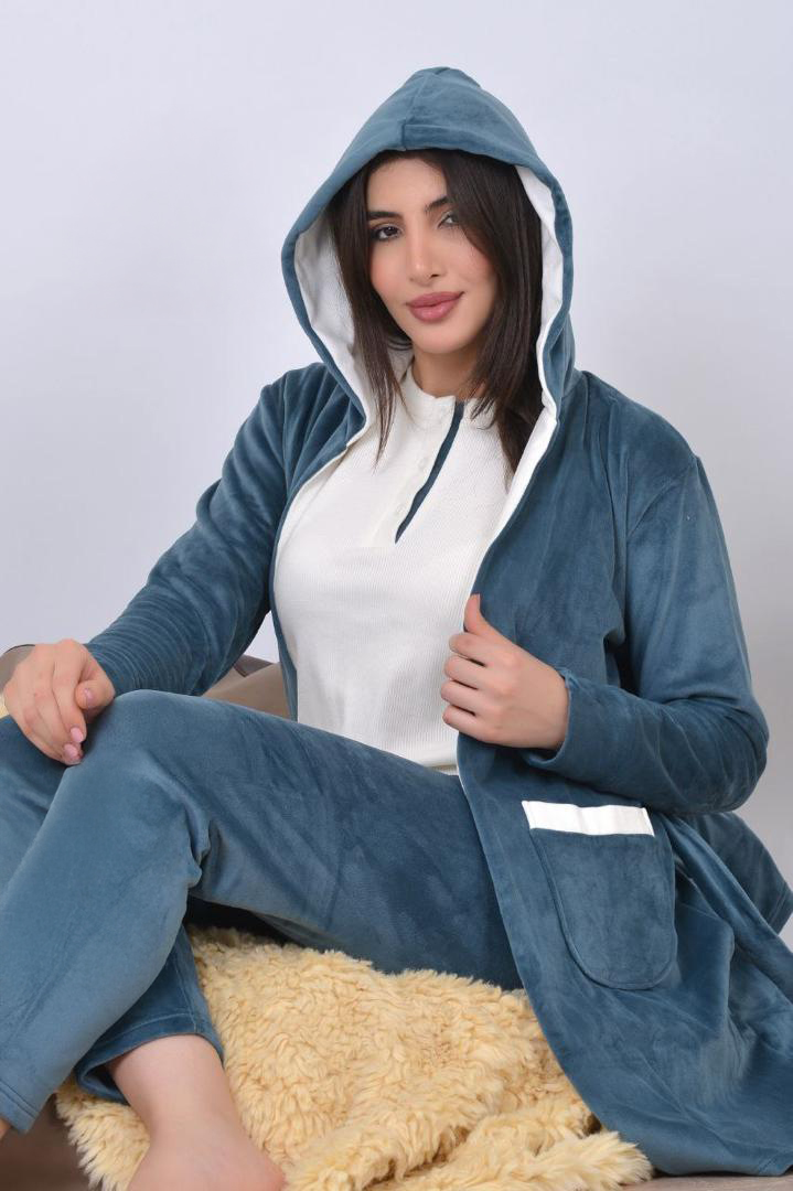 بيجامه كمينو مخمل ريب2