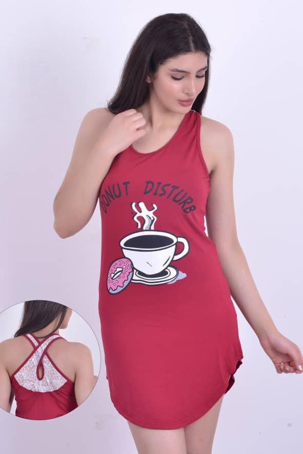 قميص نوم دانتيل ع الضهر2