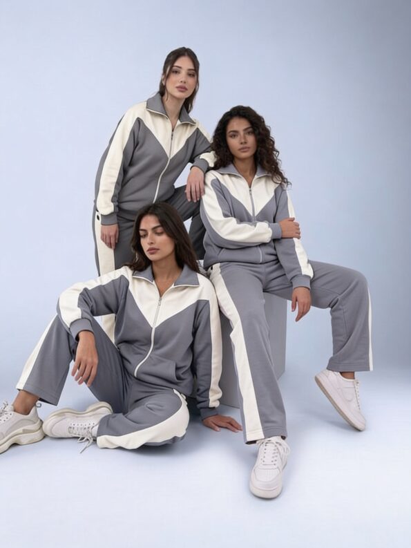 بجامة لونين للطلعة — gray